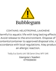 Bubblegum — CLP safety label