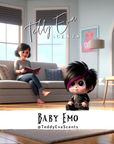 Baby Emo Teddy Pot