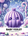 Baby Violet Teddy Pot