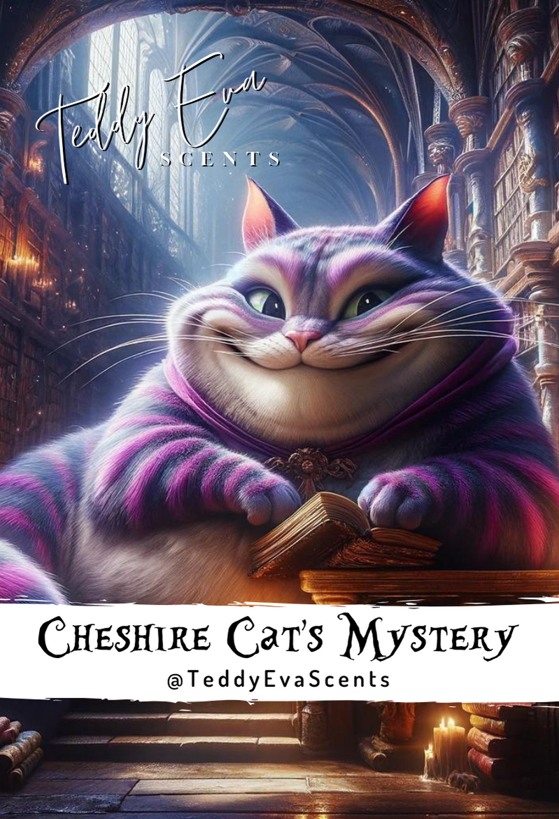 In my humble opinion it perfectly encapsulated what the Cheshire Cat is about. It's a custom blend of calming lavender - <em>embodying the cat's hypnotic allure</em> - which is seamlessly intertwined with the vibrant, fruity notes of the Purple Rain cocktail.