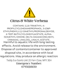 Citrus & White verbena CLP wax melts