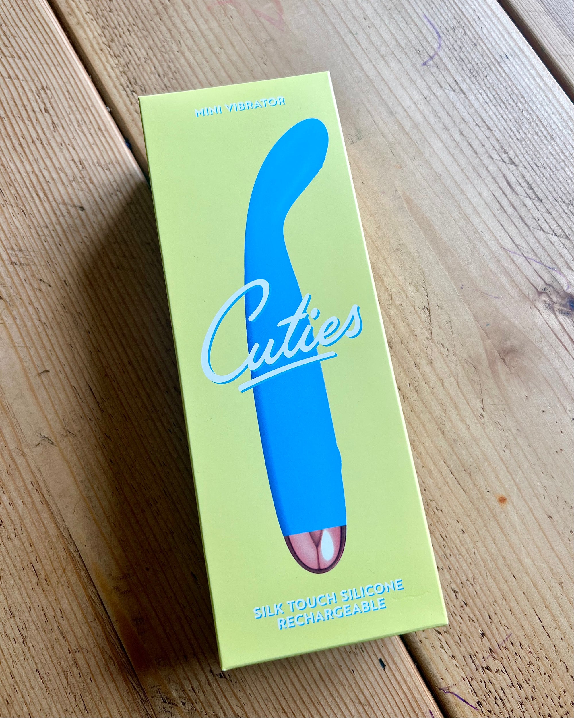 Cuties Silk Touch Rechargeable Mini Vibrator Blue