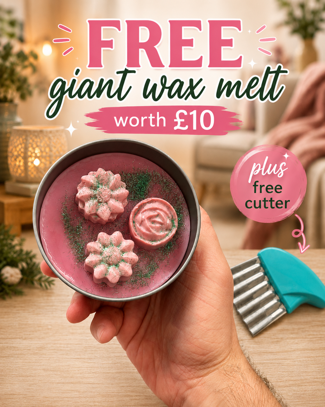 Free Giant Wax Melt | when you spend over £45