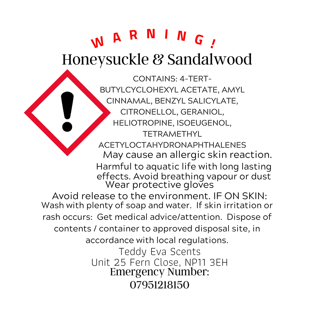 Honeysuckle & Sandalwood Teddy Clamshell