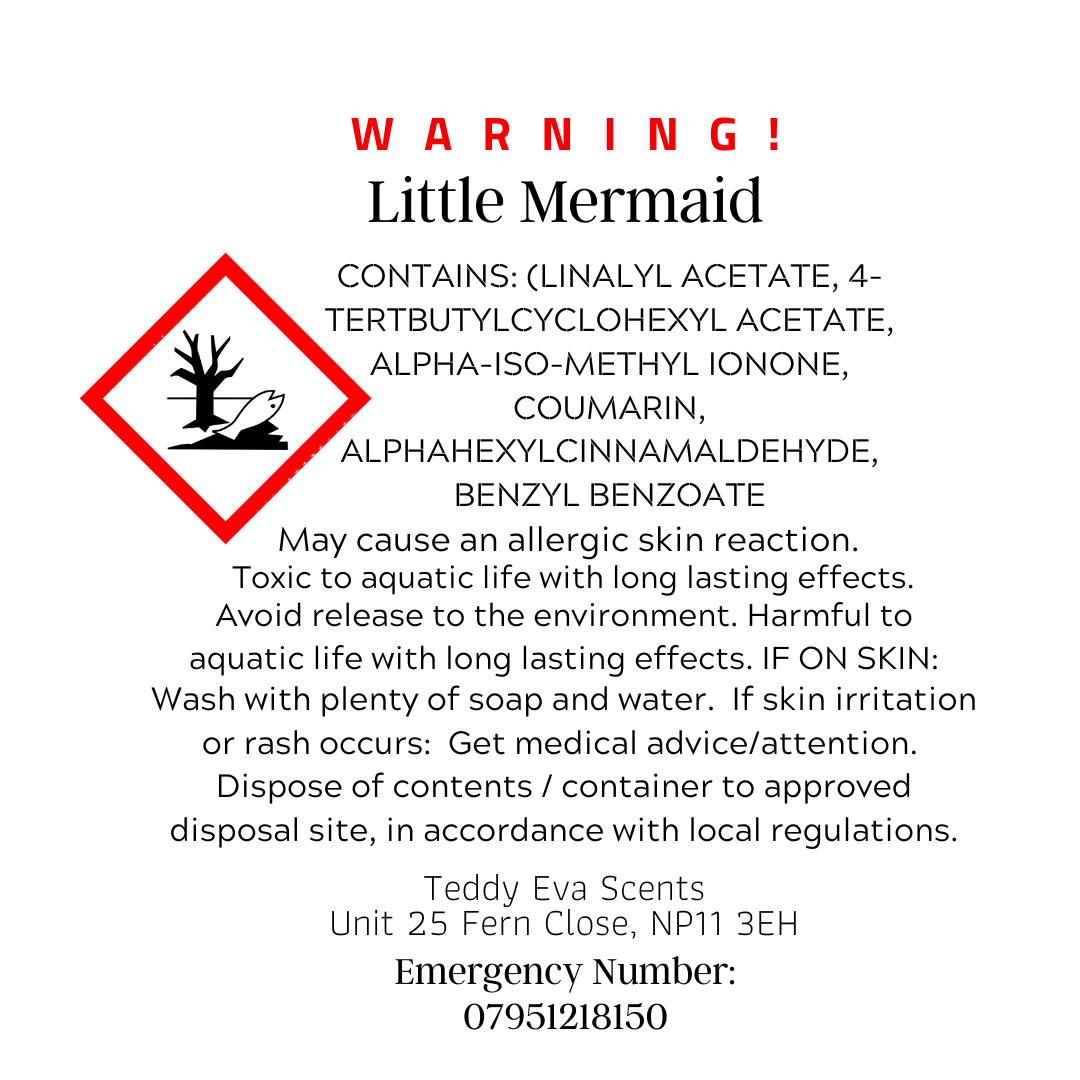 The Little Mermaid Wax Melt Details
