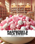 Raspberry & Milk Sweets