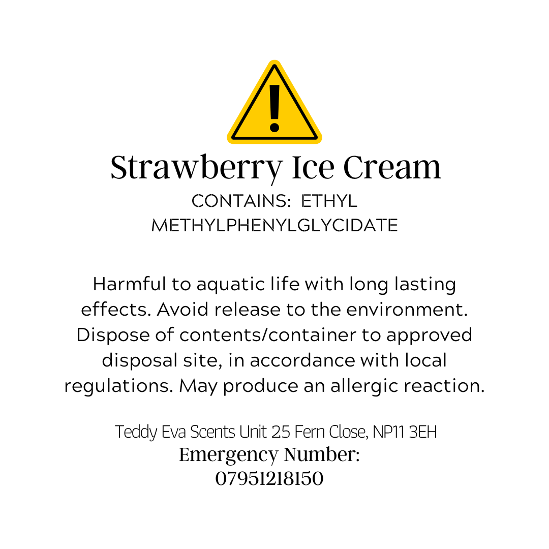 strawberry ice cream teddy pot - wax melt sample CLP