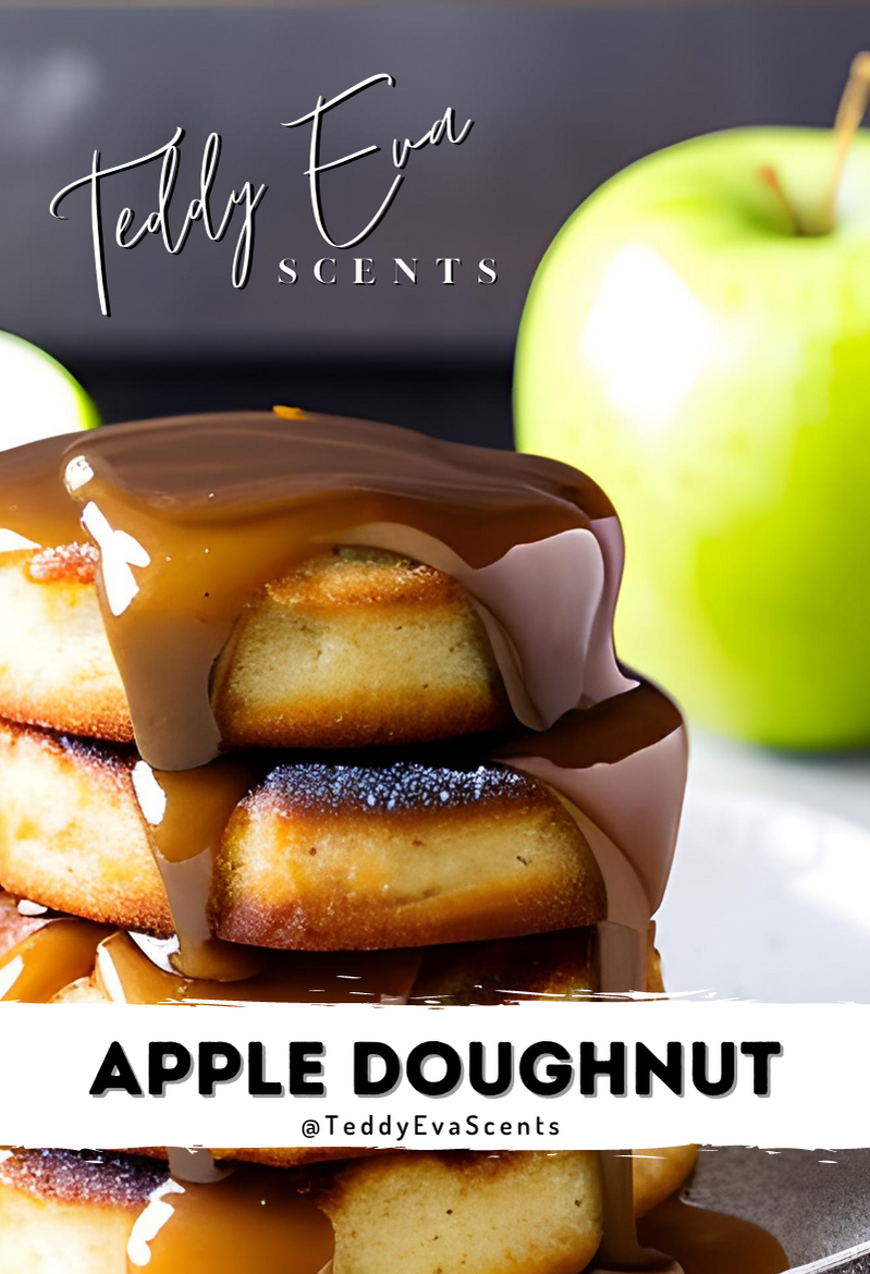 Do you like the idea of sniffing a doughnut made out of apples? Or is it a doughnut with an apple stuffed in it? Either way, this is an Apple Doughnut wax melt, and I'm about to describe it to you.