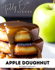 Do you like the idea of sniffing a doughnut made out of apples? Or is it a doughnut with an apple stuffed in it? Either way, this is an Apple Doughnut wax melt, and I'm about to describe it to you.