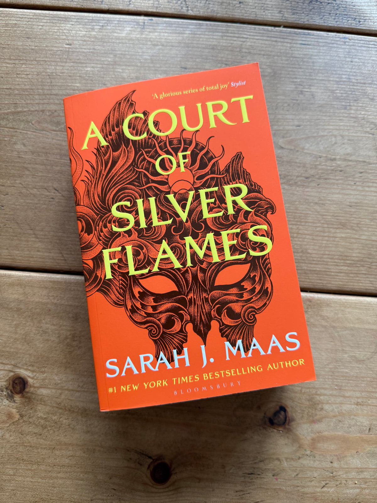 Actual pre-loved copy of A Court of Silver Flames