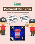 Prank delivery stickers - postmanfetish.com